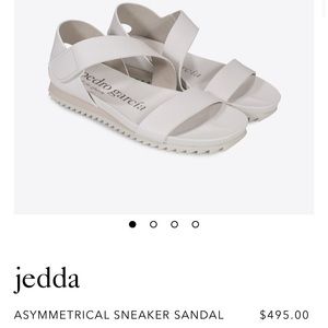 Pedro Garcia white Leather Sandals Made in Spain